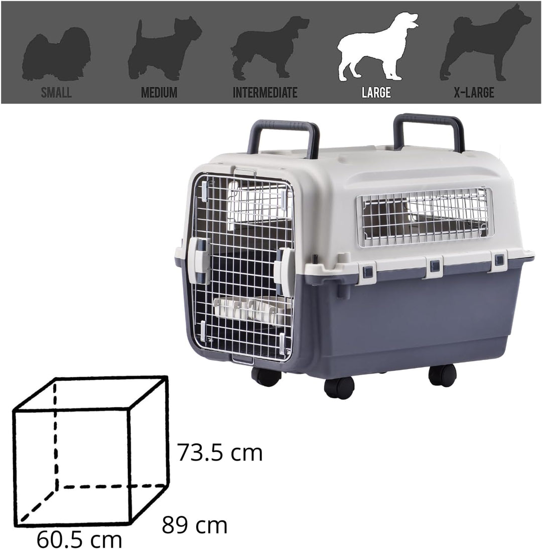 Lanco – Tragbare und atmungsaktive grosse Hundetrage aus Kunststoff. Haustiere Hunde. Widerstandsfäh