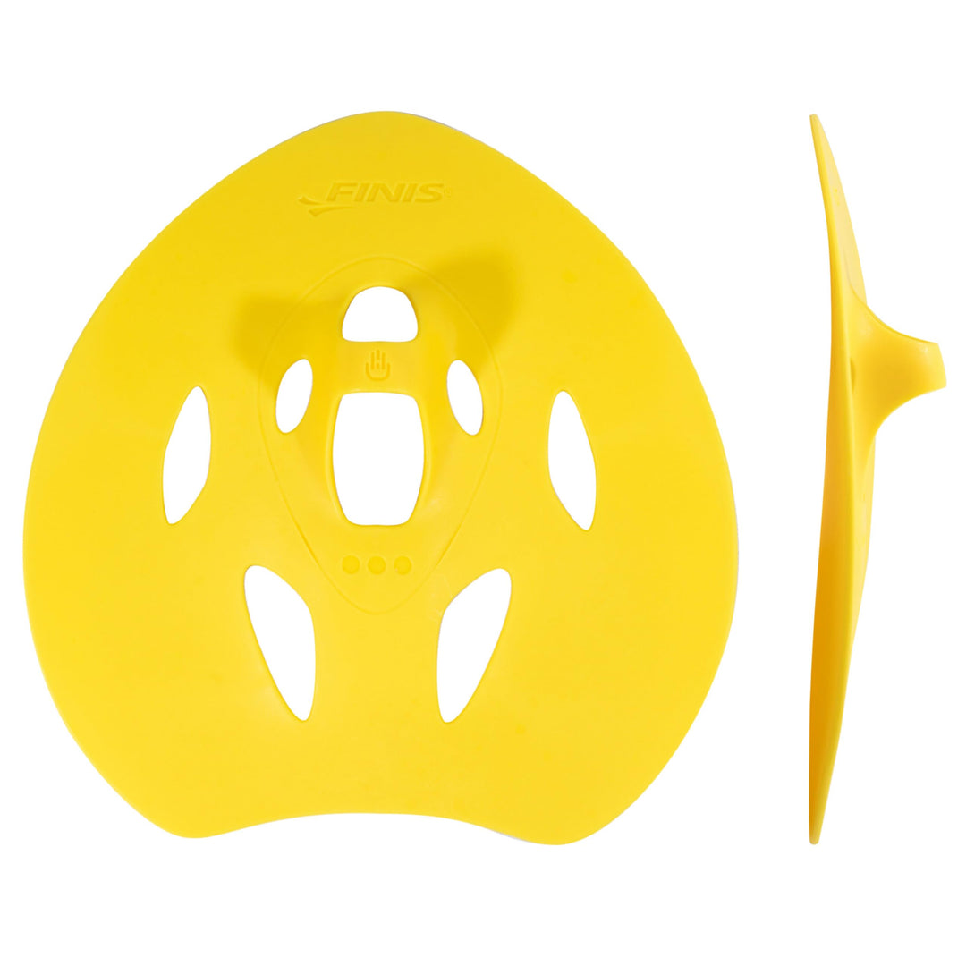 Finis Manta Paddel Schwimm-Trainings-Handpaddel für Wettkampfschwimmübungen, Grösse M M gelb, M gelb