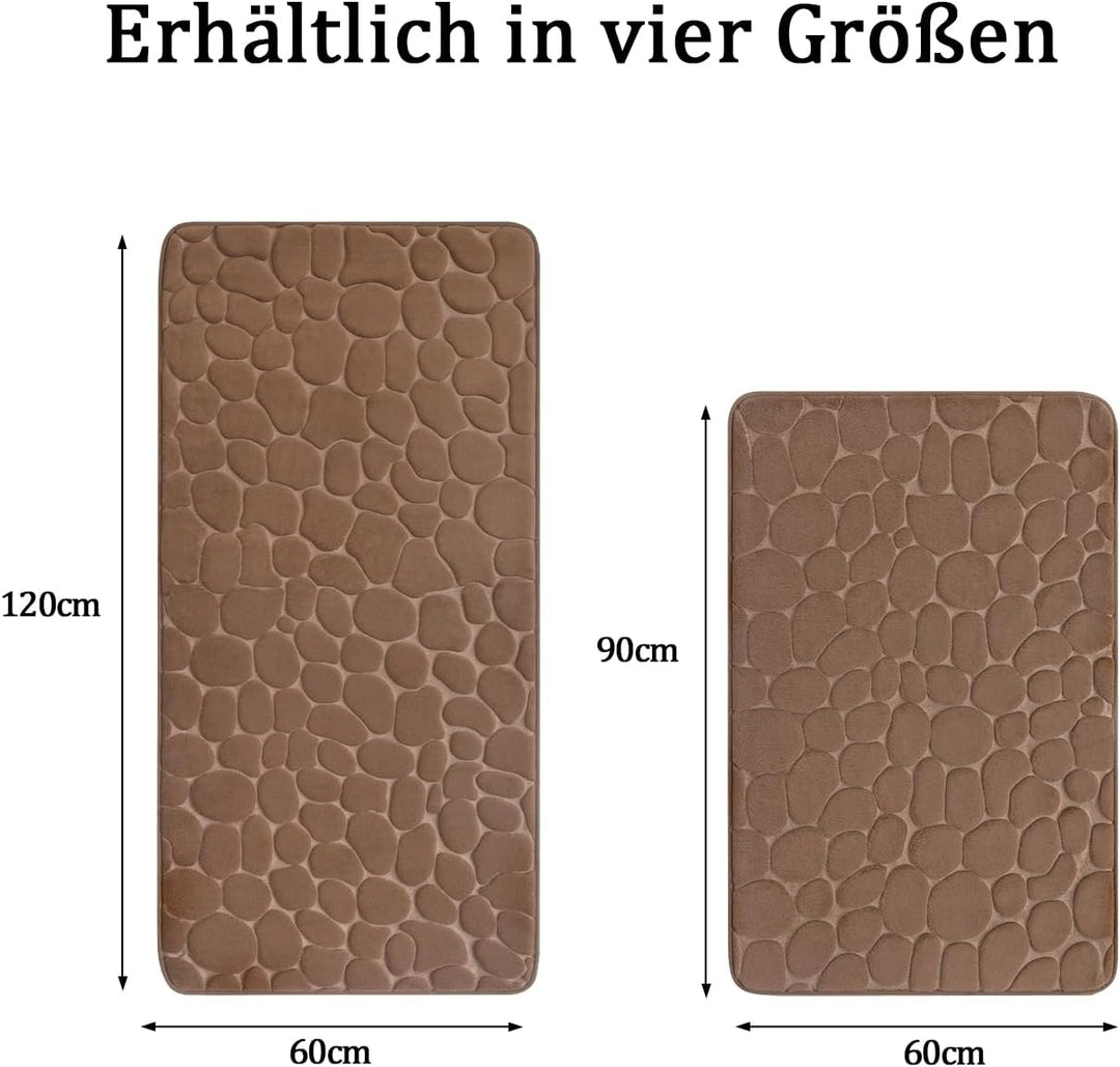 chakme Badematte Memoryschaum Badteppich Memory Foam Duschvorleger Saugfähige Badvorleger Badezimmer