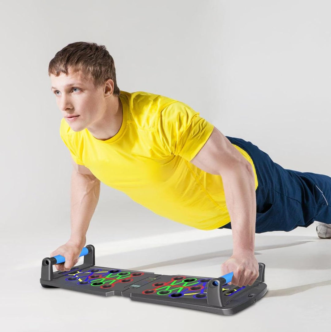 Premium Liegestützbrett Set, WIYETY Liegestütze Brett Liegestützgriffe, Push-Up Liegestütz-Brett für