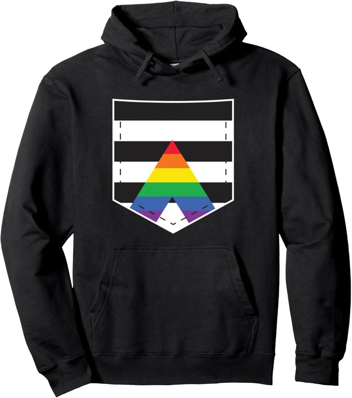 LGBTQ Straight Ally Flaggentasche – LGBTQIA+ Straight Ally Pullover Hoodie