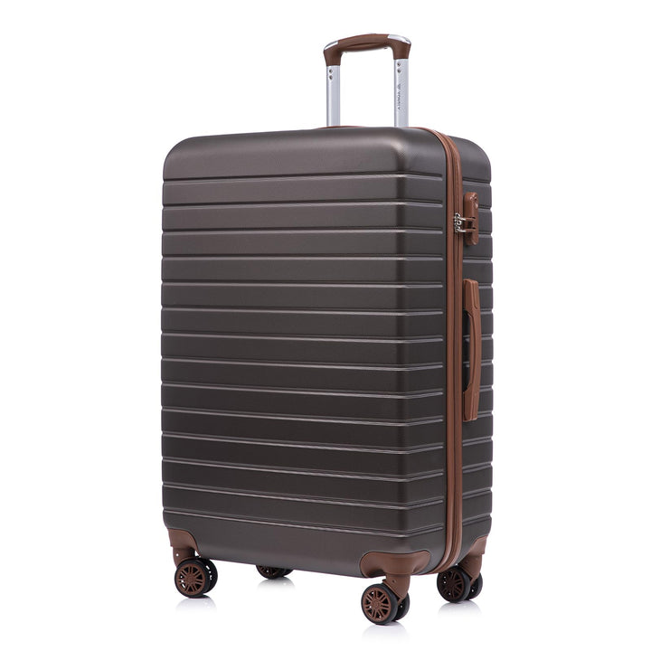 Reisekoffer Trolley Rollkoffer Handgepäck Set, Hartschalenreisekoffer Koffer Suitcase mit 4 Rollen 3