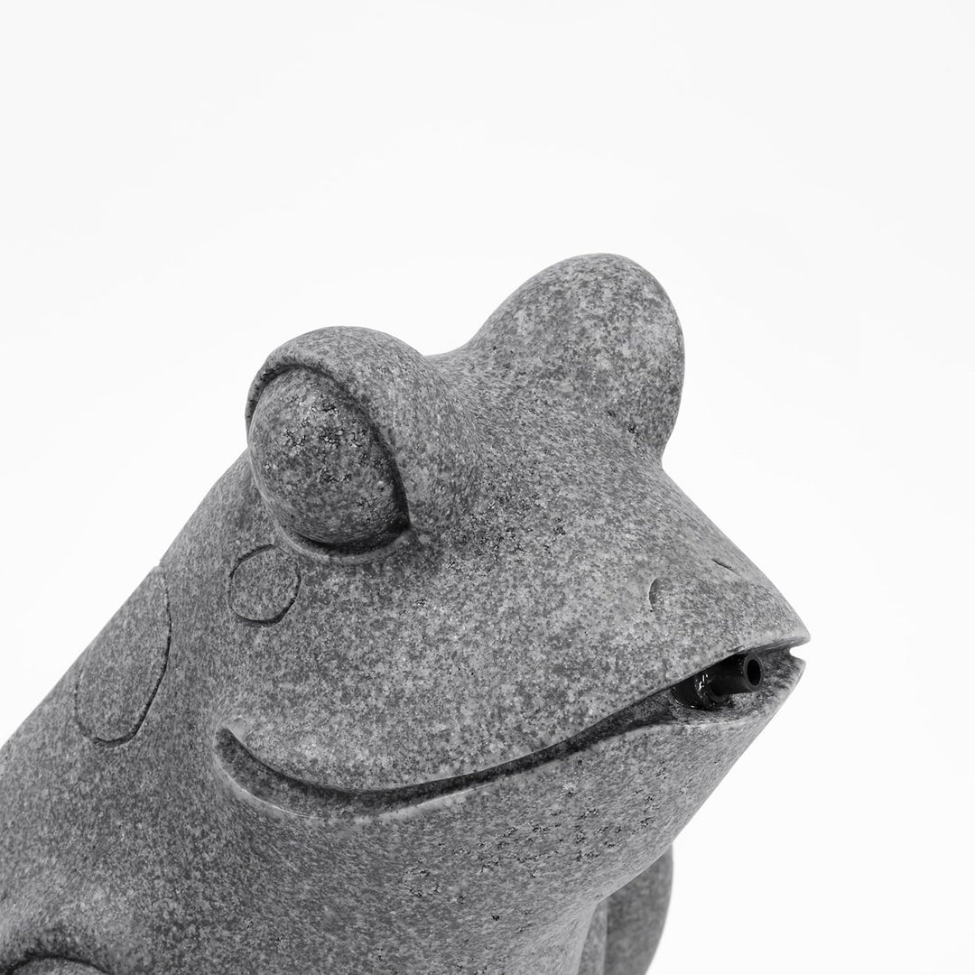 Esotec Wasserspeier-Figur sitzender Frosch, Teichfigur, Gartenstatue, Gartenfigur, Springbrunnen, Wa