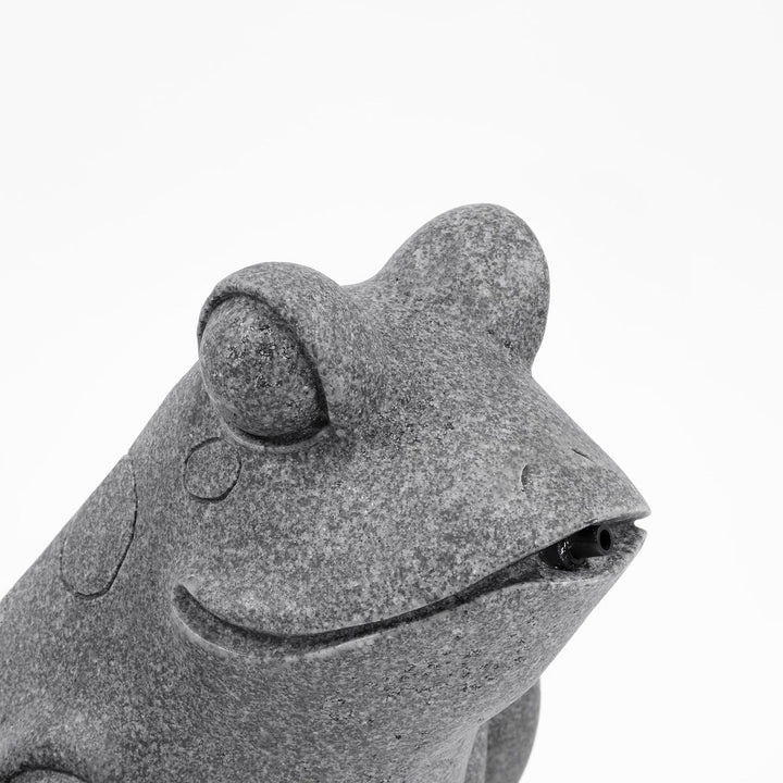 Esotec Wasserspeier-Figur sitzender Frosch, Teichfigur, Gartenstatue, Gartenfigur, Springbrunnen, Wa