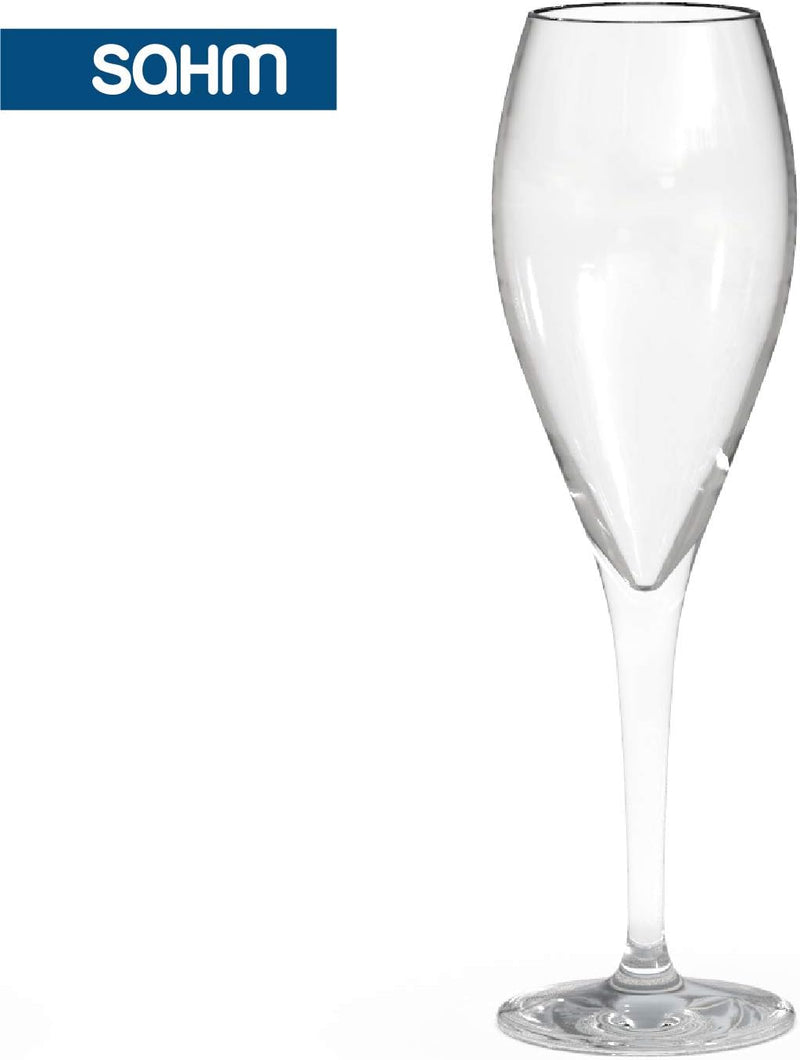 Sahm Champagner Gläser (6 STK) - Champagnerflöten a 220 ml - Ideal auch als Sektflöten & Sektgläser