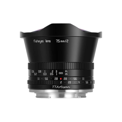 TTARTISAN 7.5mm F2.0 APS-C Fisheye Objektiv Manueller Fokus für Fuji X Mount