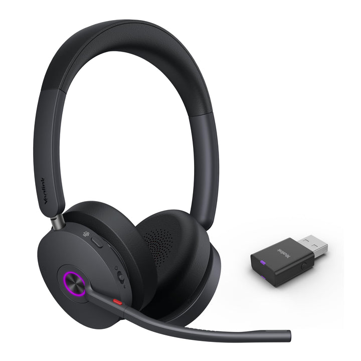 Yealink WH68 DECT &amp; Bluetooth kabelloses Dual Headset | Microsoft Teams Zertifiziert | mit Dongle