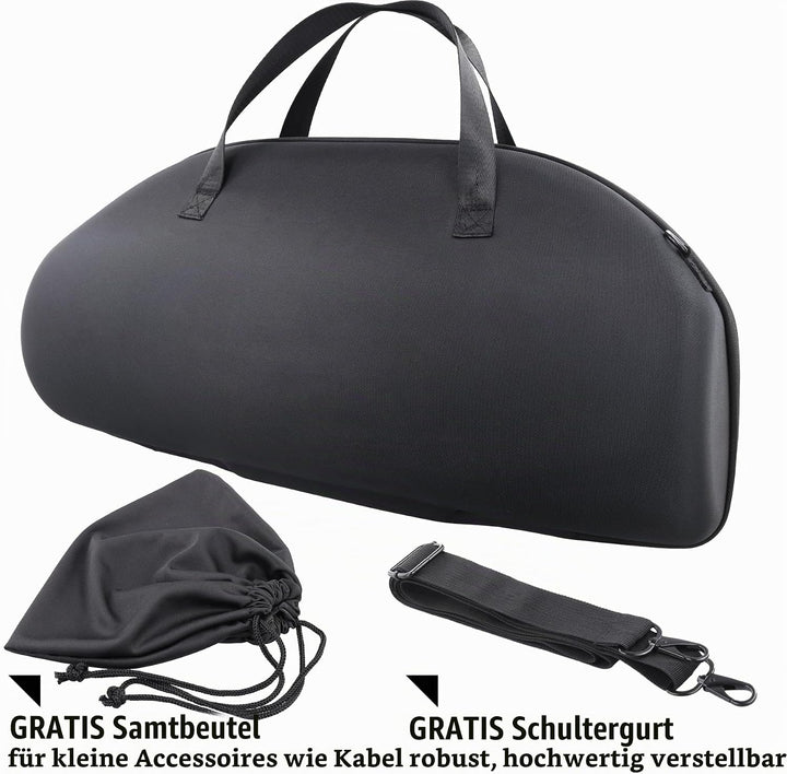 co2CREA Hart Tragetasche mit Mini Zubehörtasche und Schultergurt Für JBL Boombox 3 /Boombox 3 WiFi/B