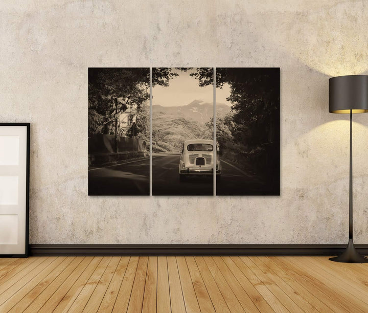 islandburner Bild auf Leinwand Old Fashioned Auto Retro Vintage Bilder Wandbilder Poster Leinwand 13