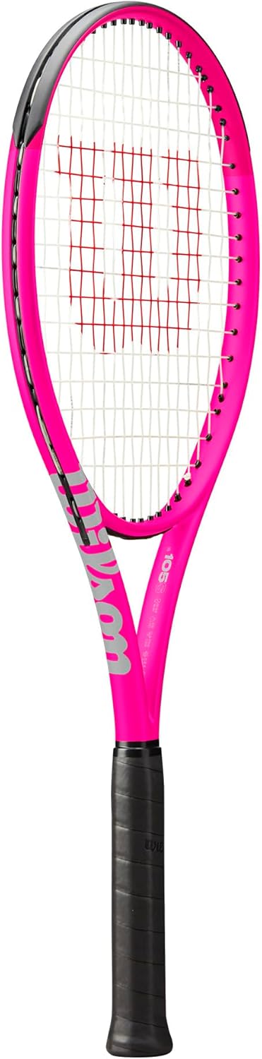 Wilson Burn V6 105 S Tennisschläger – Pink, Griffgrösse 2-4 1/4 Zoll besaitet