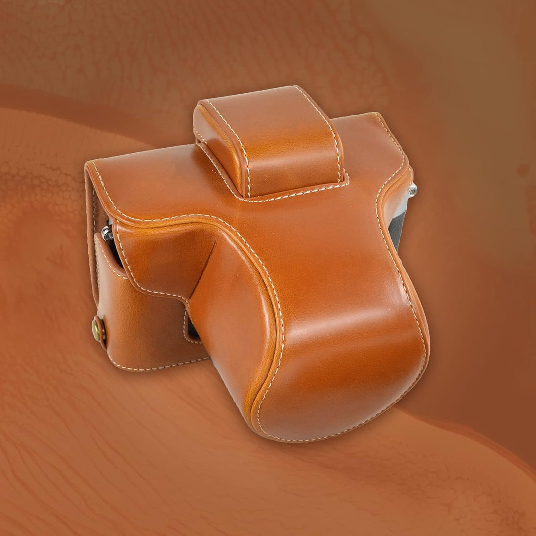 Z fc Zfc Kameratasche Rieibi PU Leder Tasche mit Gurt für Nikon Z fc 28mm f/2.8 SE, 16-50mm f/3.5-6.