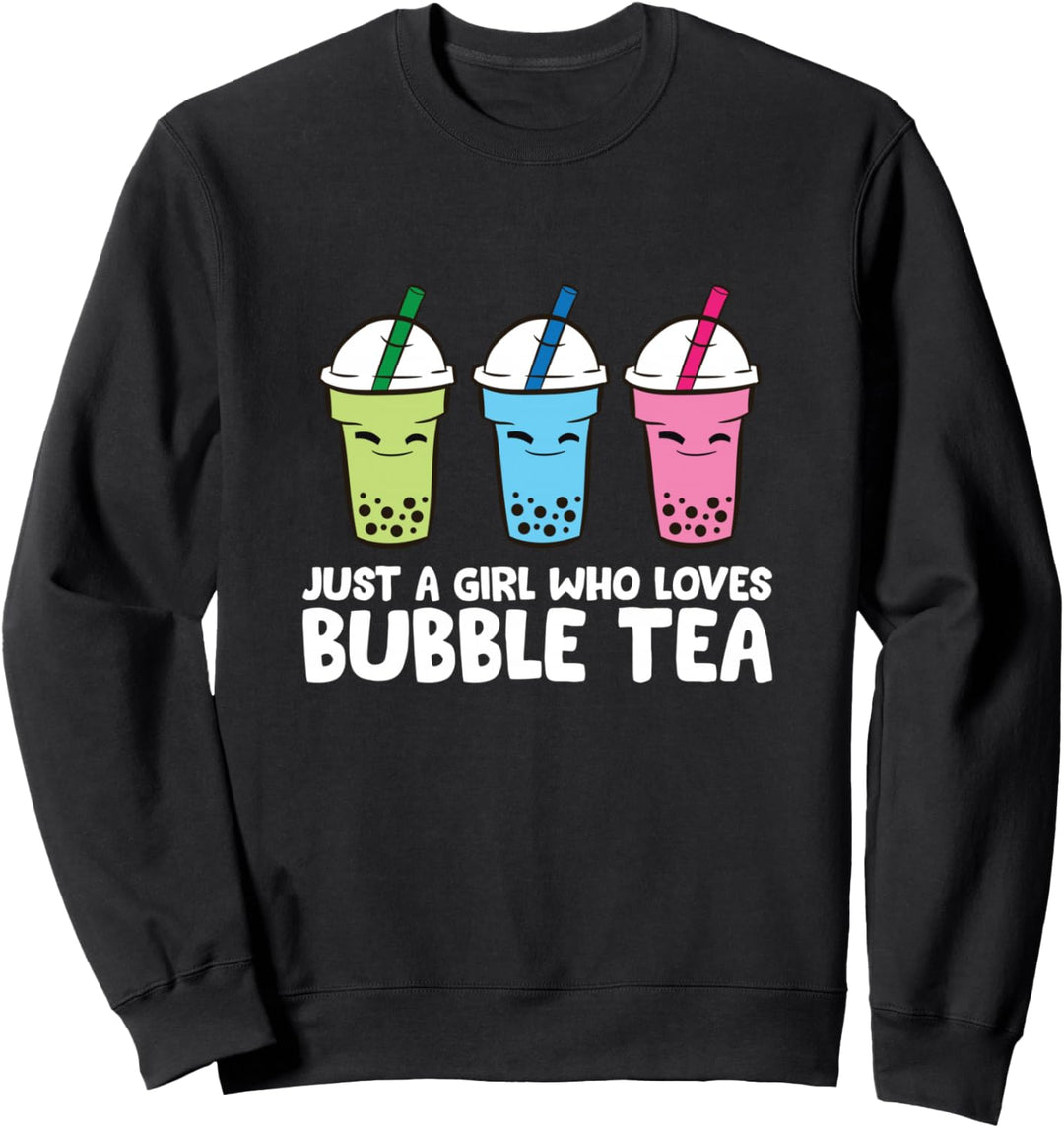 Nur ein Mädchen, das Bubble Tea liebt Sweatshirt