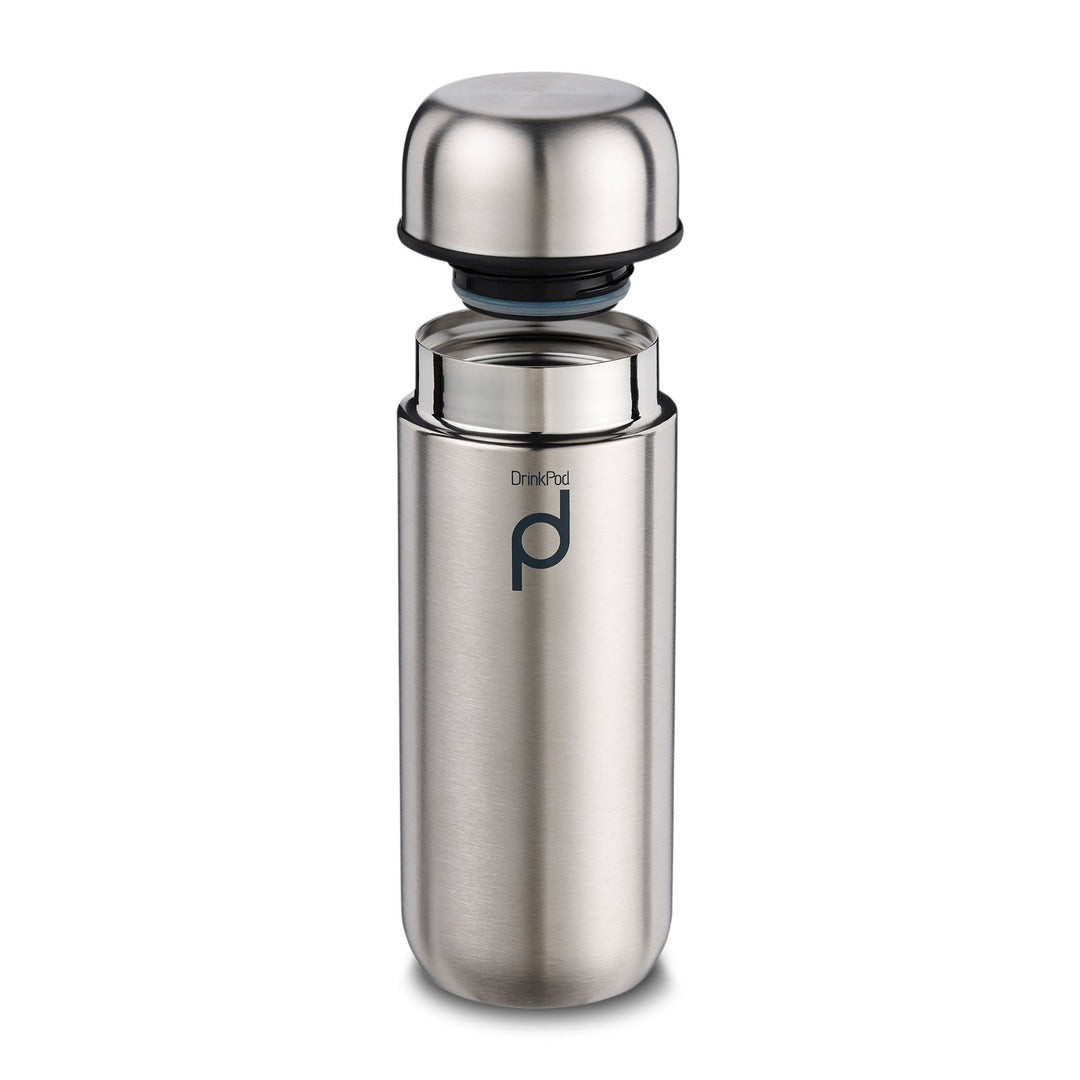 Pioneer DrinkPod Isolierflasche aus Edelstahl 0,2 L Doppelwandig Thermo-Lebensmittelbehälter 6 Stund