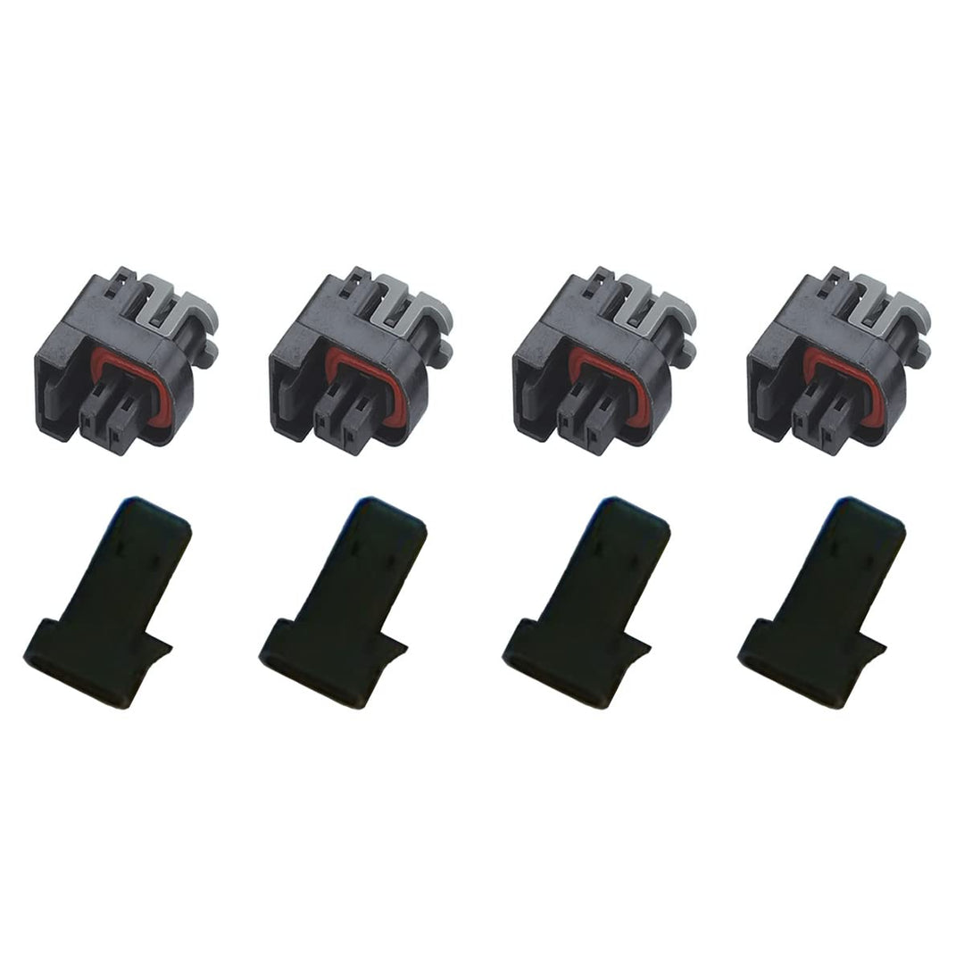 KFZ Ersatz Stecker – Einspritzdüse Benziner – DELPHI (4 x Set) 15326181, 15411633