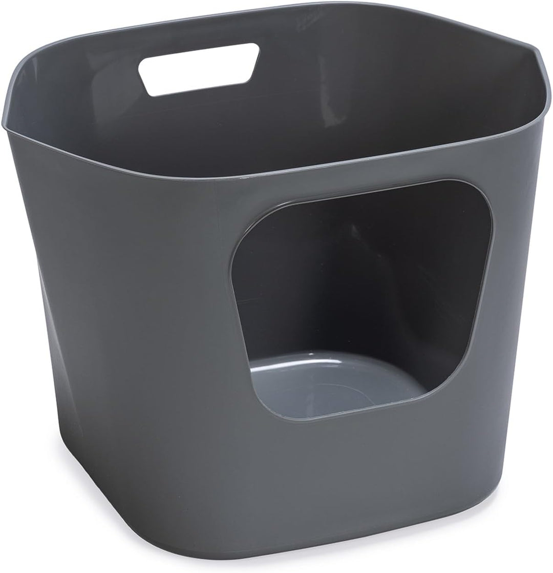 Karlie 522869 Katzentoilette Lotus Eco L: 54,4 B: 43,9 H: 40,5 cm grau