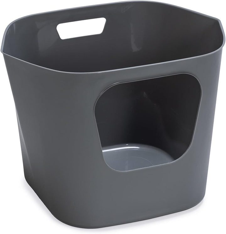 Karlie 522869 Katzentoilette Lotus Eco L: 54,4 B: 43,9 H: 40,5 cm grau