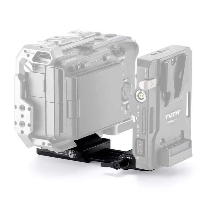Tilta Verstellbarer ARCA-Empfänger für Mini PD V-Mount-Akkuplatte - Schwarz TA-BTP4-AR-B Nur ARCA-Em