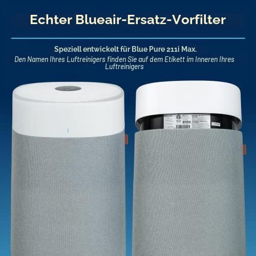 Blueair Blue Pure 211i Max Original-Ersatzfilter, Blue Pure F2MAX, passend für Blue Pure 211i Max Lu