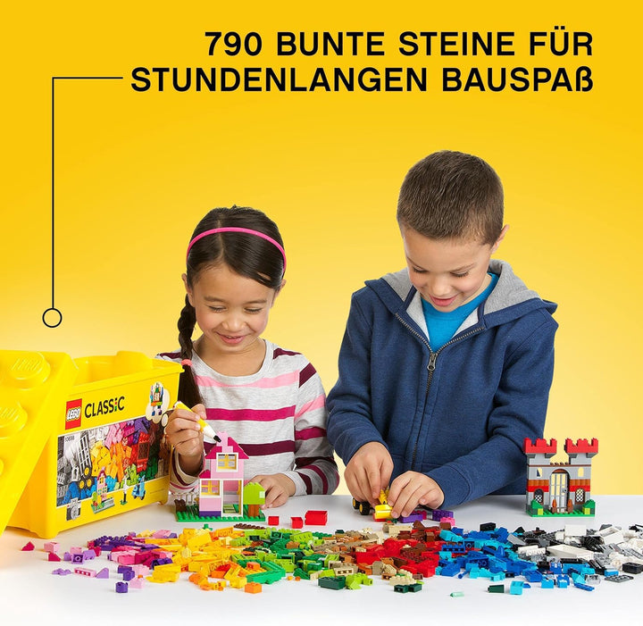 LEGO 10698 Classic Grosse Bausteine-Box, Spielzeugaufbewahrung, lustige, Bunte Spielzeug-Bausteine,