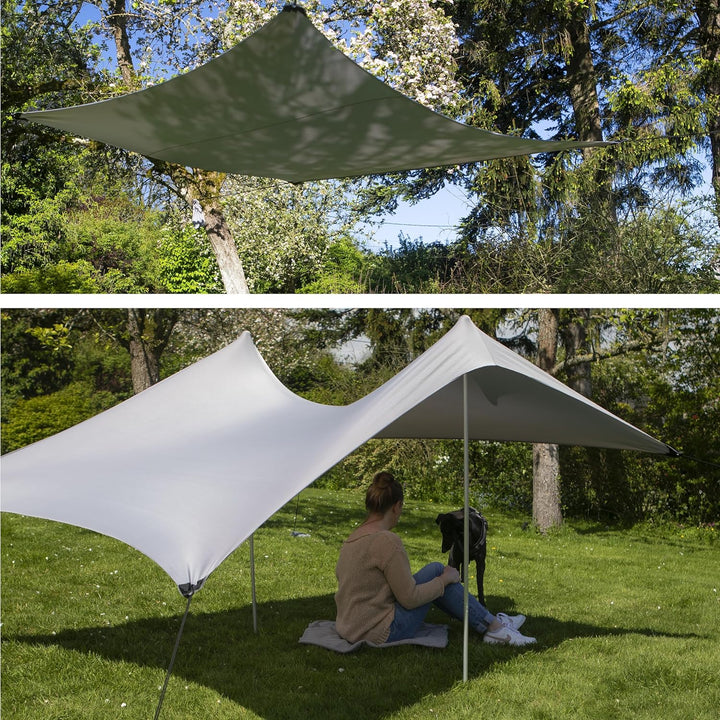 Meister Strandzelt - 210x210 cm - UVA/B-Schutz - LSF50+ - 2 bis 4 Personen - Mit Sandankern - Koffer