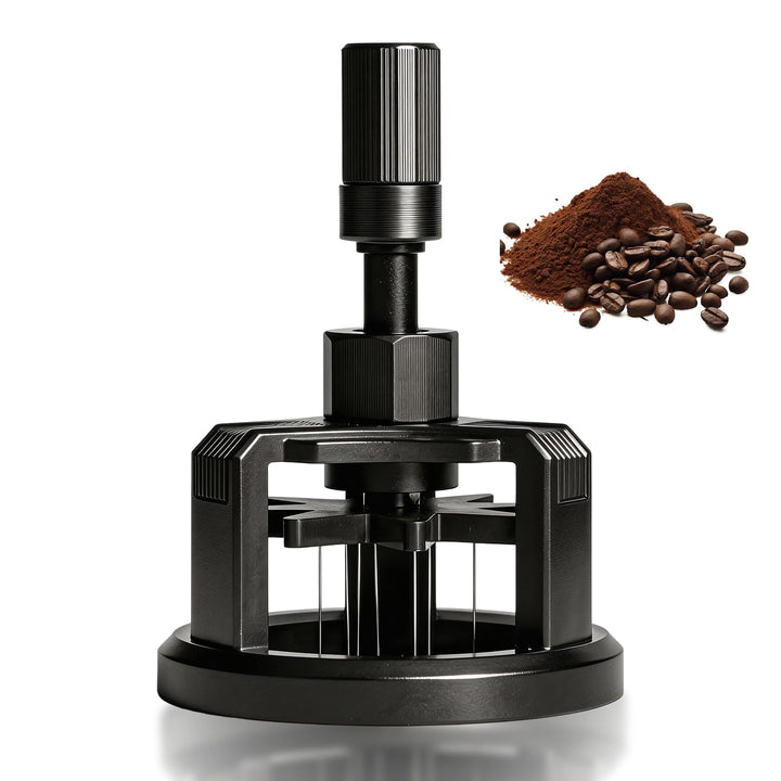 Espresso Nadel, WDT Tools 58mm Espresso-Verteilungswerkzeug mit 10 Nadeln für Barista, Einstellbare