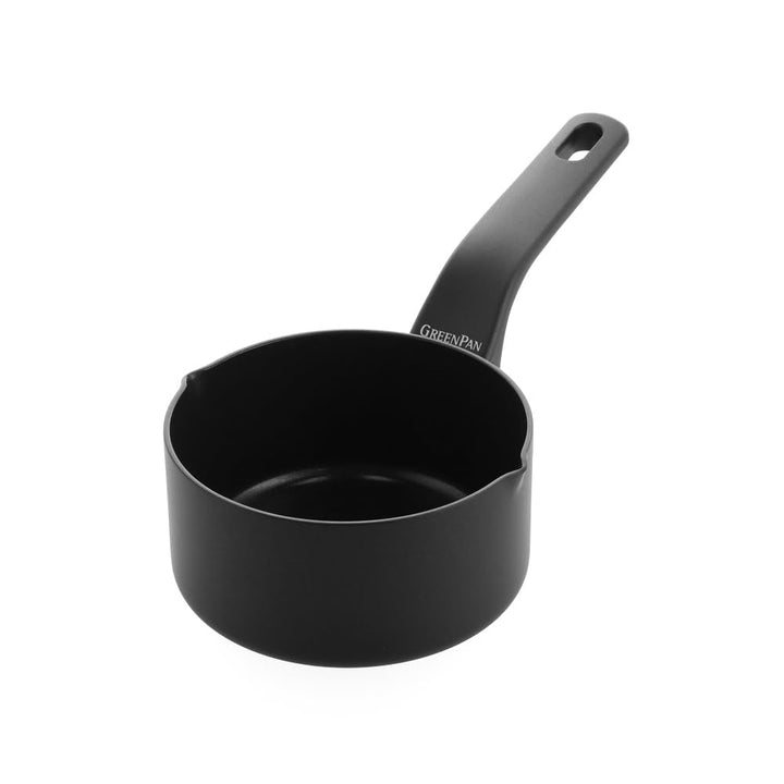 GreenPan Essence Stielkasserolle 16 cm 1,58 L, 2 Ausgiesser, Thermolon Keramik-Antihaftbeschichtung,