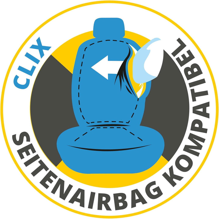 Walser Sitzauflage Auto Rey, Sitzschoner Auto schwarz, Universal Auto Sitzauflagen, Autositzauflage