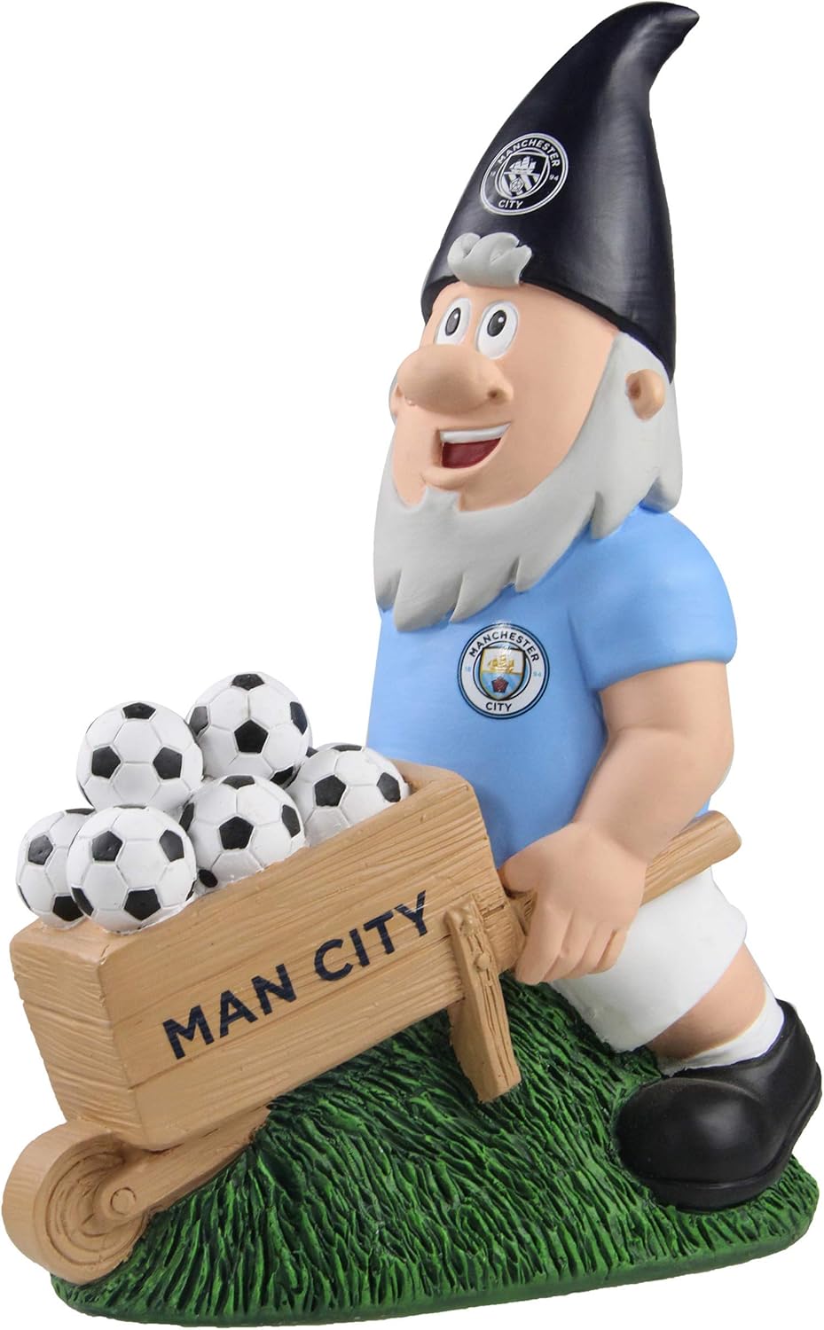 Forever Collectibles UK Foco EPL Fussball Manchester City FC Schubkarre, Gartenzwerg, 26,7 cm, Dekor