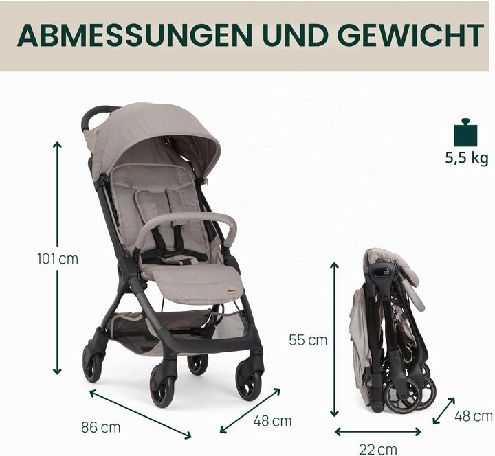 Chicco WE 2 Kinderwagen, leichter, faltbar, von 0 Monaten bis 22 kg, Reise-Kinderwagen, leichter Flu