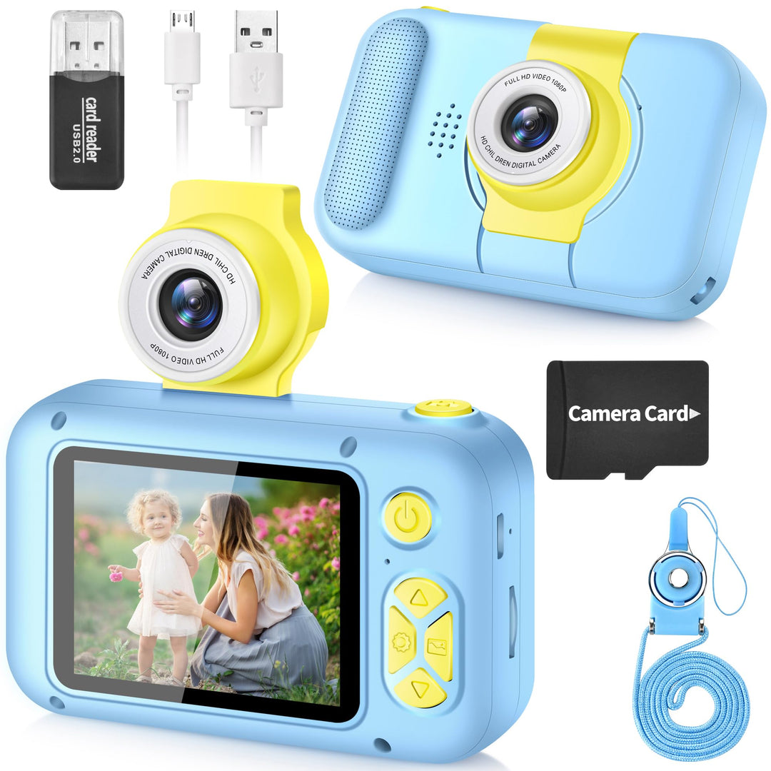 KinderKamera,ARNSSIEN Kinder Kamera,Selfie ,Geschenk für3 4 5 6 7 8 9 10Jahre Mädchen und Junge,2.4i