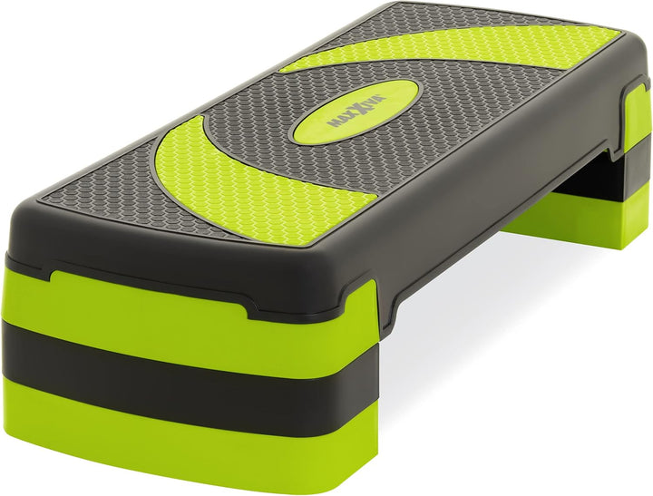 MAXXIVA® Stepper Aerobic-Fitness-Steppbrett 80 x 30,5// 67 x 27 x 10/15/20 cm höhenverstellbar Homet