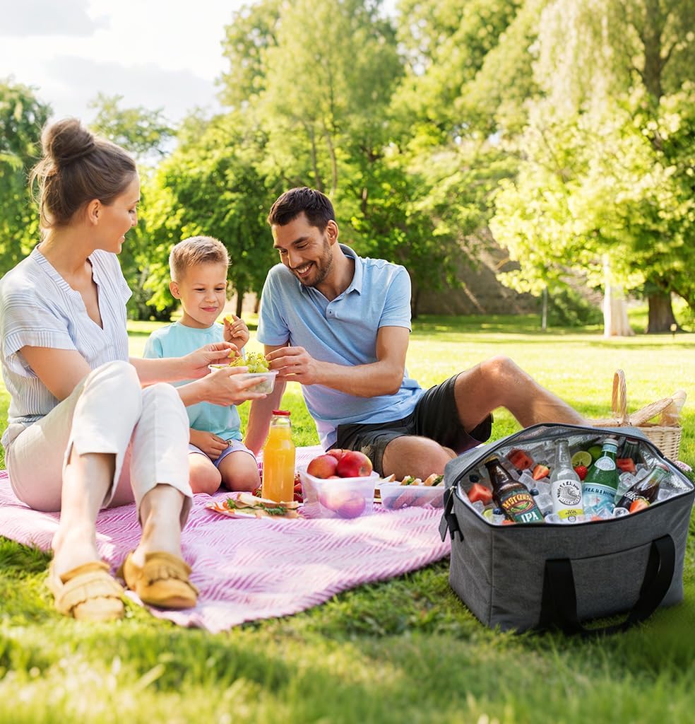 Nvseaty Kühltasche Faltbar 20L - Hält Ihre Lebensmittel Frisch und Kühl - Perfekt für Camping und Pi