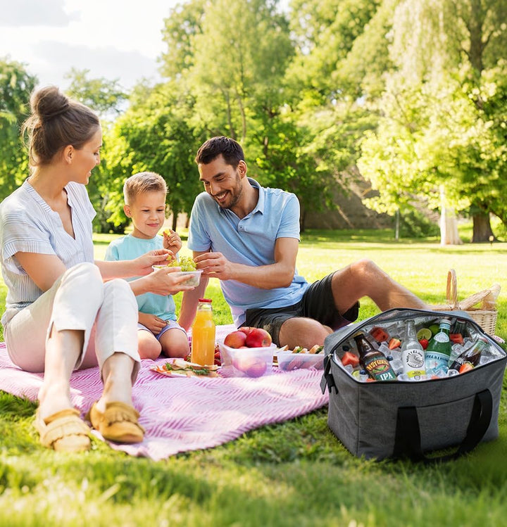 Nvseaty Kühltasche Faltbar 20L - Hält Ihre Lebensmittel Frisch und Kühl - Perfekt für Camping und Pi