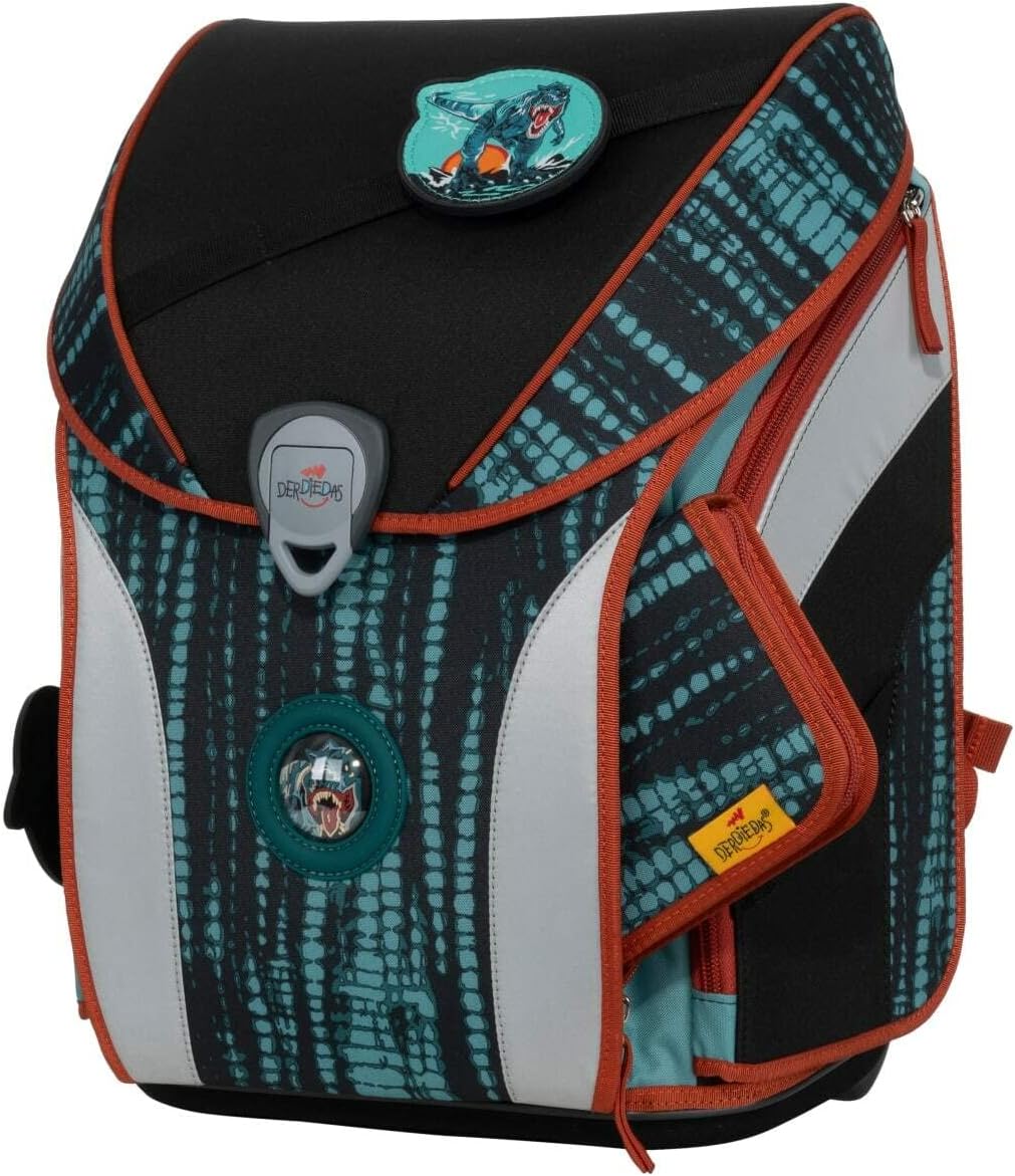 DerDieDas Schulranzen Set 5-tlg. Ergoflex MAX Buttons Polar