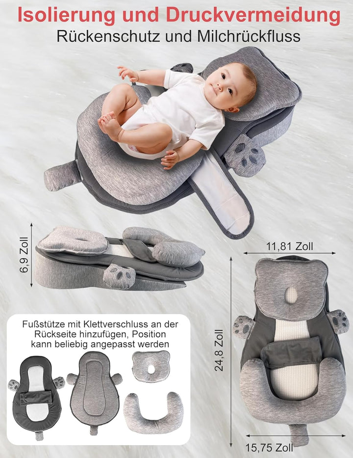 Stillkissen, Breiteres Stillkissen Memory-Schaum Stabile und Komfort | Multifunktionales Breastfeedi