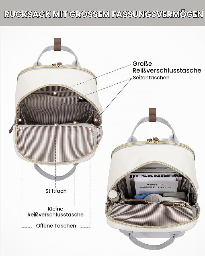 LOVEVOOK Laptop Rucksack Wasserdicht, Reiserucksack Arbeitstasche Damen Schulrucksack Mädchen Teenag