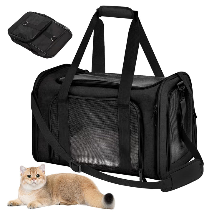 Transporttasche Für Katze Hund,Katzentransporttasche,Faltbare Katzentransportbox, Tragbar Faltbare H