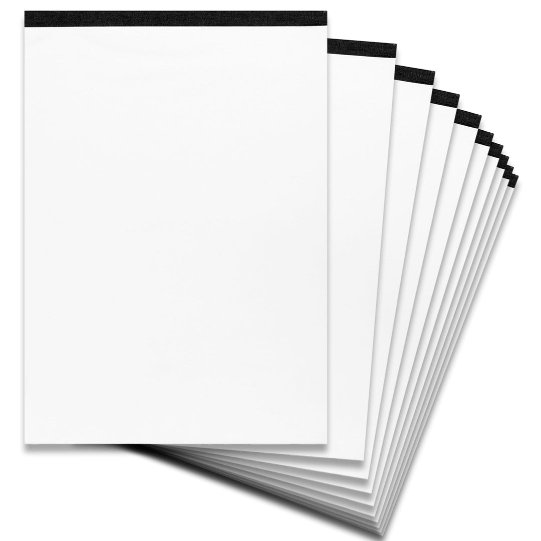 Landré Notiz-Block ohne Deckblatt A4 blanko, 50 Blatt, schwarz, 10 Stück Single, Single