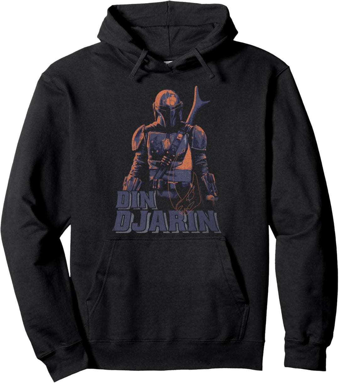 Star Wars Mandalorian Din Djarin Dark Backdrop Pullover Hoodie