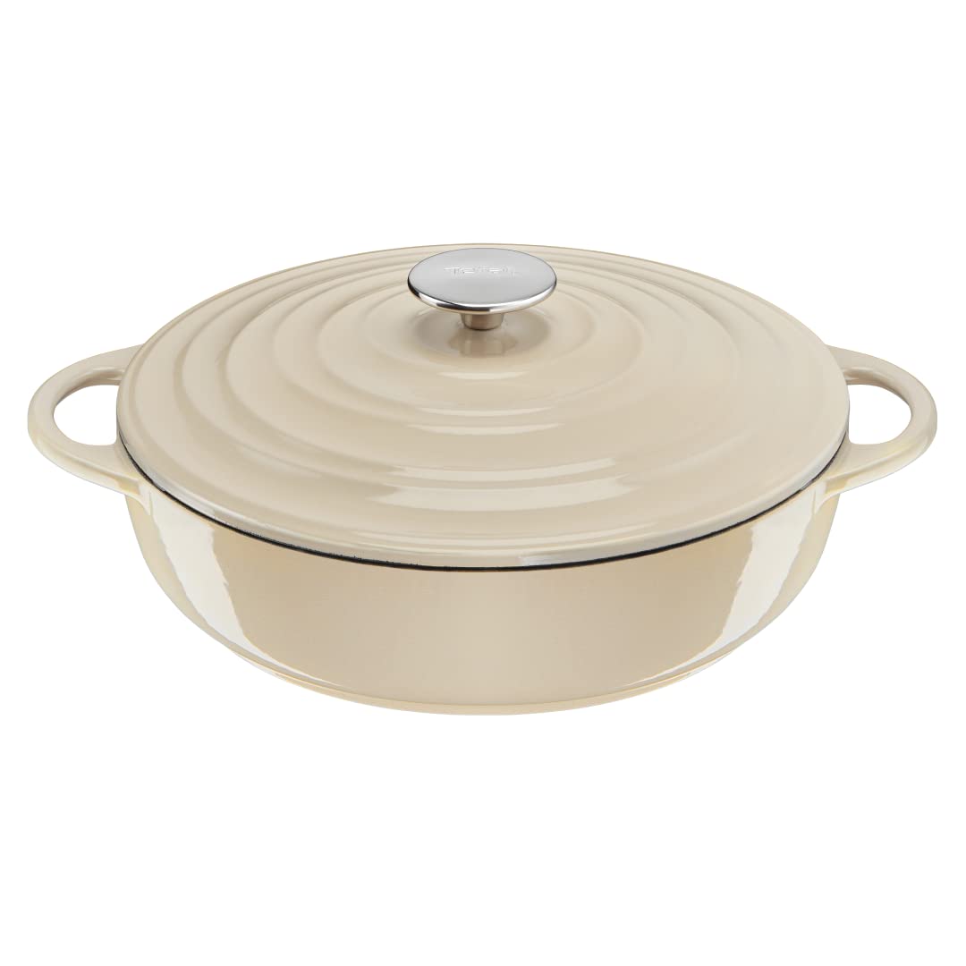 Tefal E25972 LOV Servierpfanne 28 cm | wiedergewonnenes Gusseisen | optimale Wärmespeicherung | für