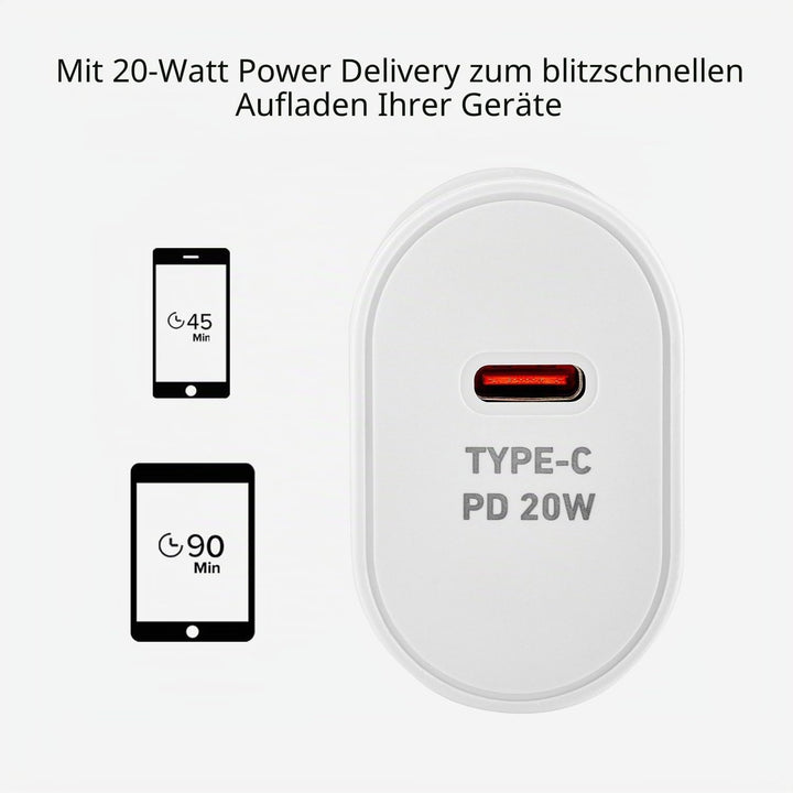 SBS Ladegerät Marke Modell Wall ladegerät 1x typ c 20W, PD, 1 Port, 20W, PD, 1 Port