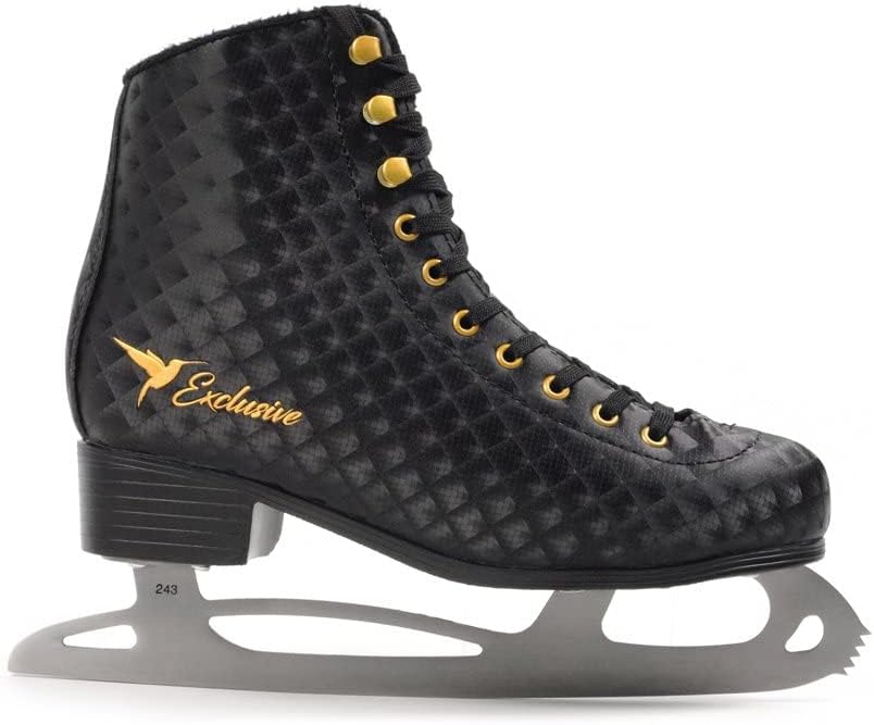 MADIVO SMJ Exclusive Damen Schlittschuhe Eiskunstlauf Eislaufschuhe Klassische Eislauf Schwarz | Grö