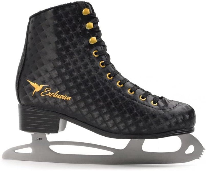 MADIVO SMJ Exclusive Damen Schlittschuhe Eiskunstlauf Eislaufschuhe Klassische Eislauf Schwarz | Grö