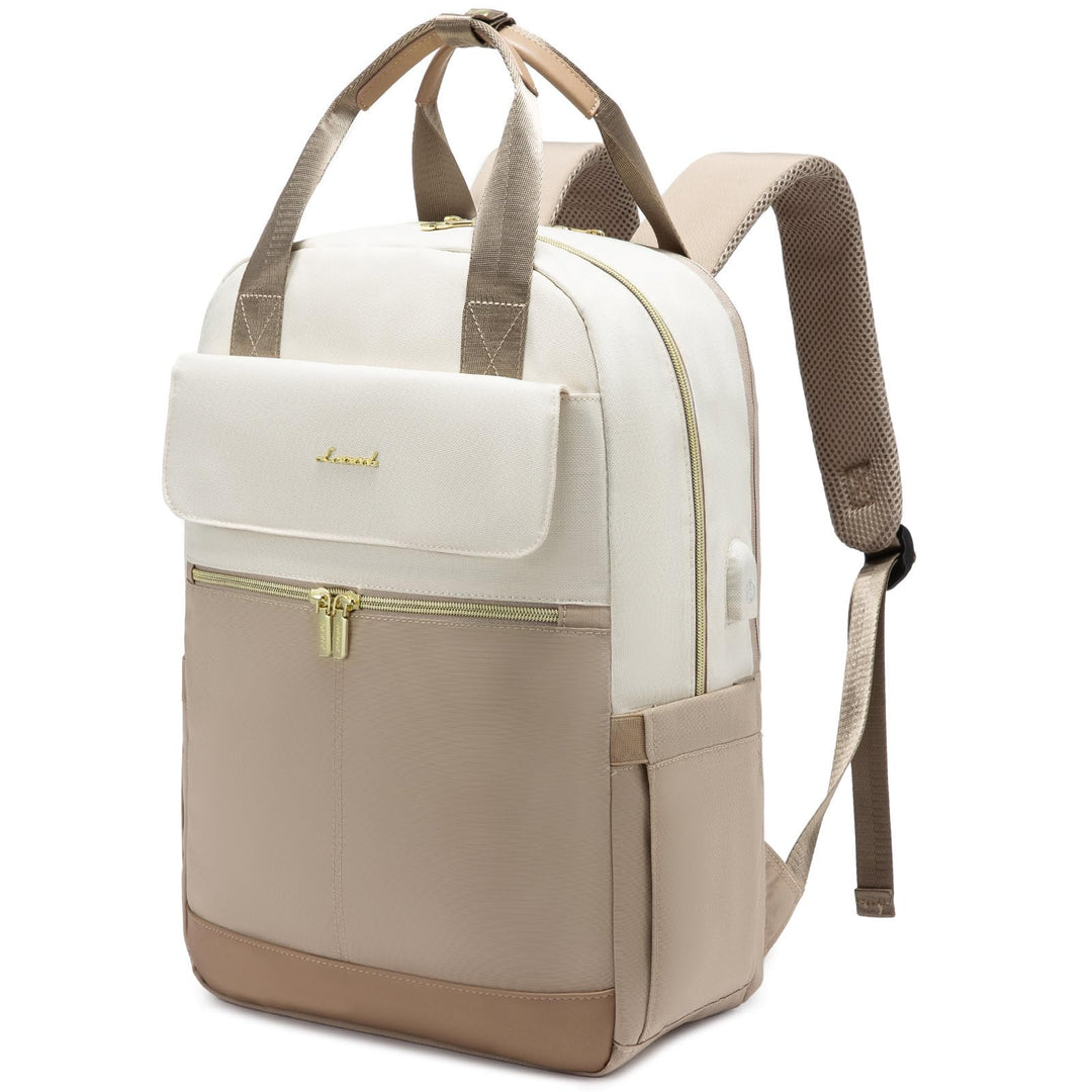 LOVEVOOK Rucksack Damen, 15,6 Zoll Laptop Schulrucksack Teenager Mädchen mit Laptopfach, Wasserdicht