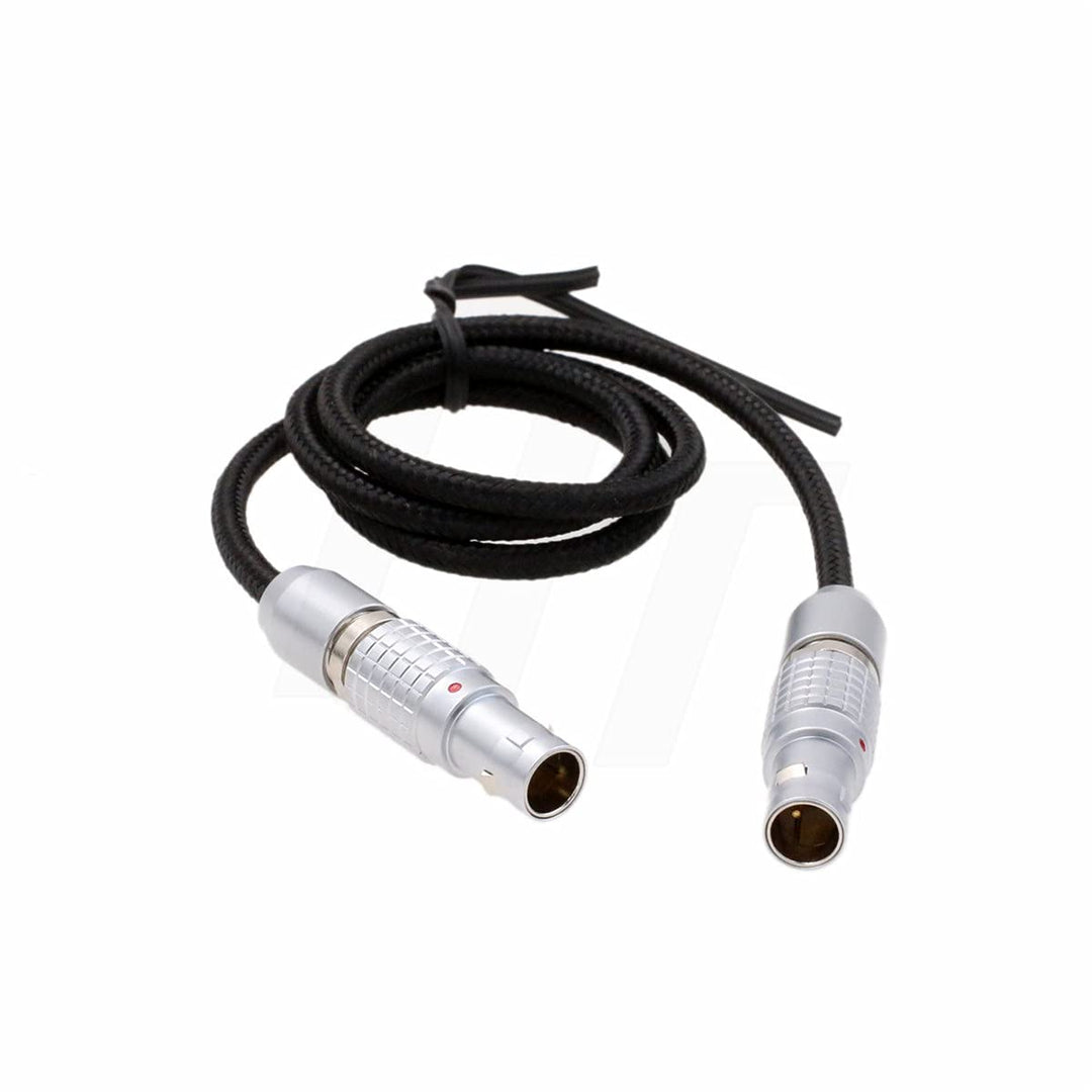 HangTon Geflochtenes 0B 2 Pin Stecker auf 2 Pin Stecker Stromkabel für Teradek Bolt Bond, ARRI Alexa