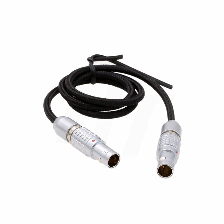 HangTon Geflochtenes 0B 2 Pin Stecker auf 2 Pin Stecker Stromkabel für Teradek Bolt Bond, ARRI Alexa