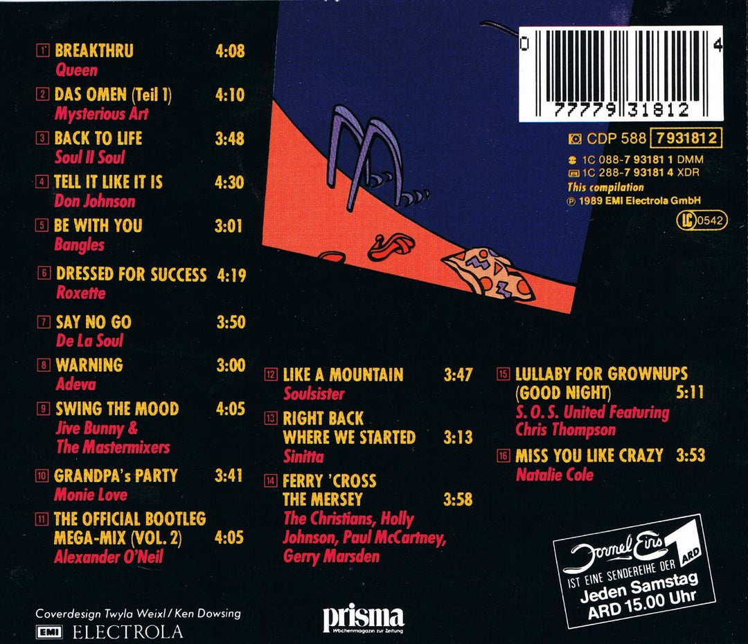 Formel Eins Sun'n'Fun (1988), Audio-CD