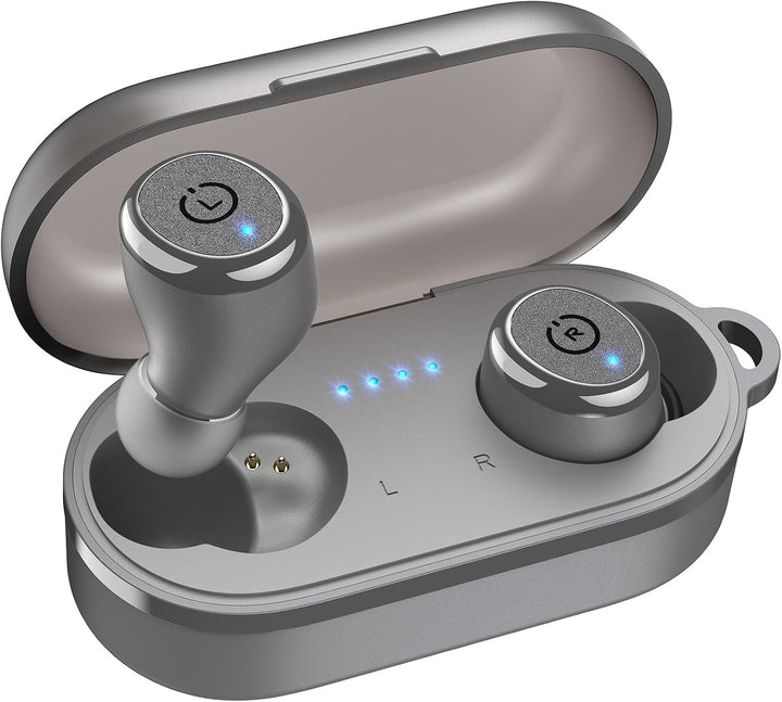 TOZO T10 Kopfhörer Kabellos Bluetooth In Ear mit Ladecase 55 Std. IPX8 | ENC für klare Anrufe und Kl
