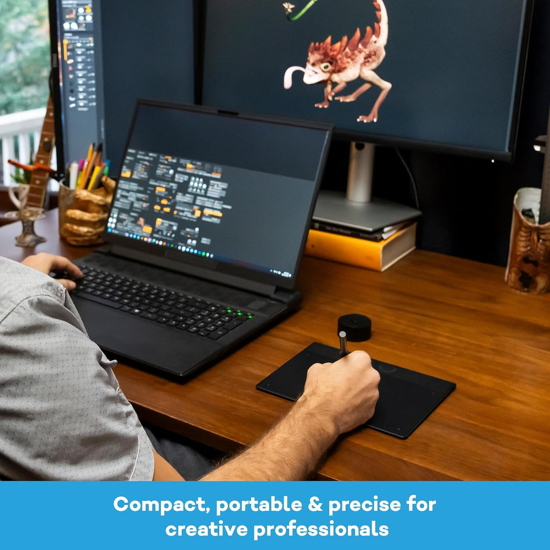 Wacom Intuos Pro Small Zeichentablett – Kompaktes Grafiktablett inkl. Wacom Pro Pen 3, leicht & mobi
