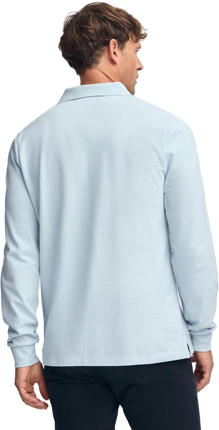 Polo Club Herren Poloshirt Kurzarm Regular Fit Baumwolle Männer Polohemd Longsleeve S Sky Blau, S Sk